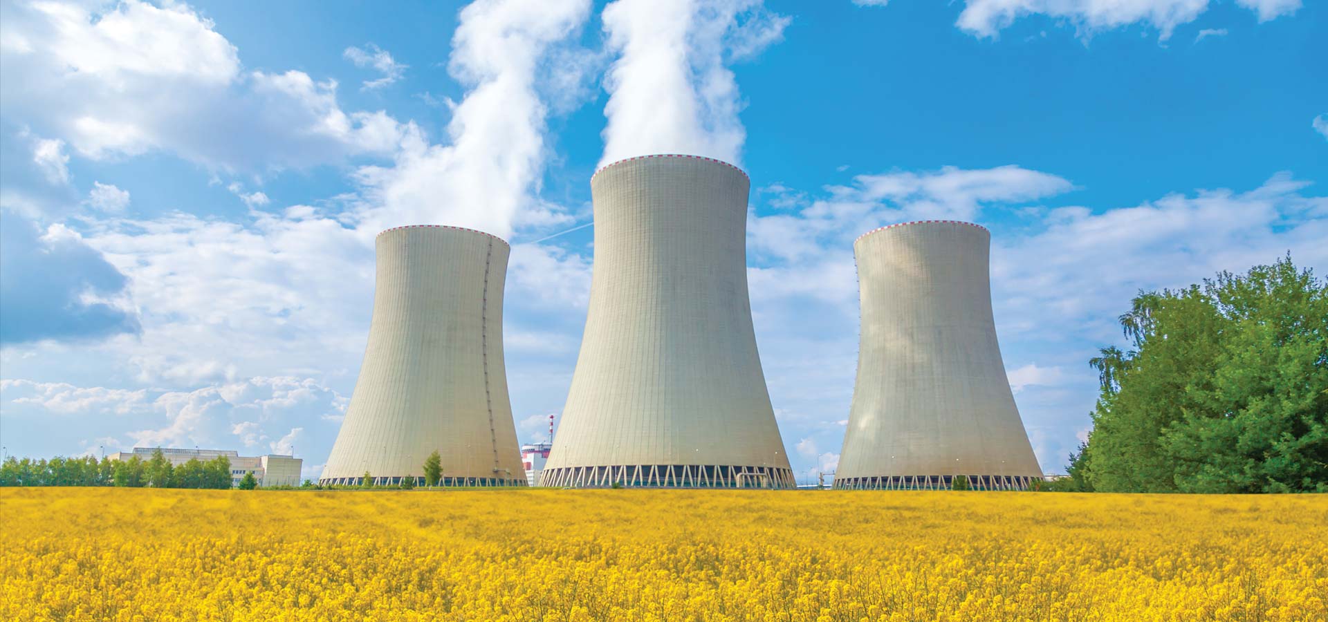 Thermal plant. АЭС И поле. Атомная Энергетика самая экологически чистая. Экологичные ТЭС. Thermal Power Plant.